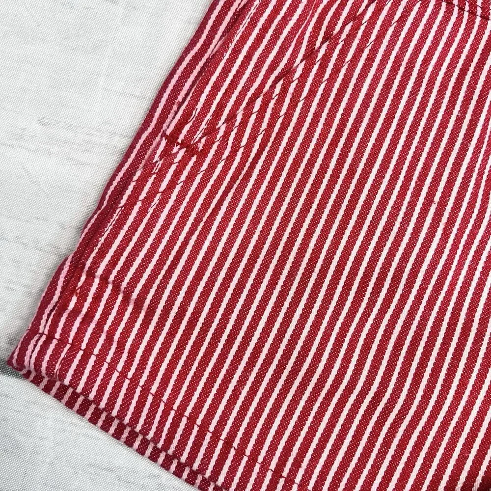 Vintage OshKosh B’gosh Vestbak Shortalls size 2T Made In USA Red Stripes 90's